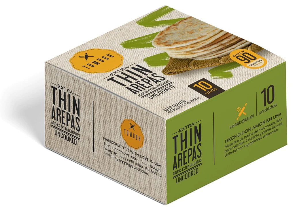 EXTRA THIN AREPAS UNCOOKED (10 unindades)